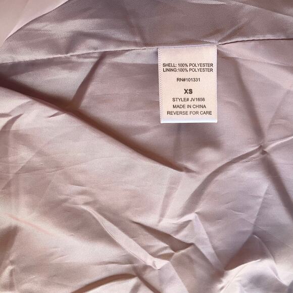 Charlotte Russe Women Vest size XS Taupe Pink Open Front Faux Fur - Picture 6 of 9